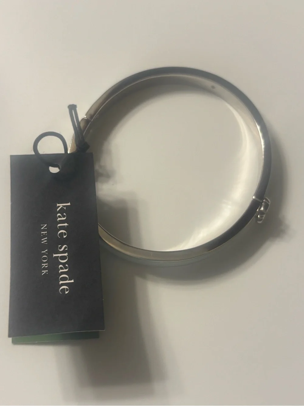kate spade Light Blue Enamel Heart Bangle Bracelet